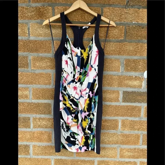 Rebecca Minkoff Colorful Sexy Silk Mini dress - Picture 1 of 7